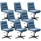 Contemporary Executive Chair Adjustable Seat Height Office Chair Blue 8 Piece Set Clearhalo 'furn' 'furn_office_chair' 'Furniture' 'Office Chairs' 'Office Furniture' 'office_chair' 5892380