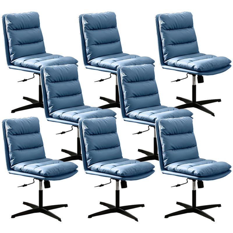 Contemporary Executive Chair Adjustable Seat Height Office Chair Blue 8 Piece Set Clearhalo 'furn' 'furn_office_chair' 'Furniture' 'Office Chairs' 'Office Furniture' 'office_chair' 5892380
