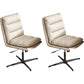 Contemporary Executive Chair Adjustable Seat Height Office Chair Off-White 2 Piece Set Clearhalo 'furn' 'furn_office_chair' 'Furniture' 'Office Chairs' 'Office Furniture' 'office_chair' 5892389