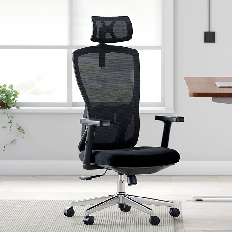 16" Wide Contemporary Wheels Breathable AirGrid Office Chair Clearhalo 'furn' 'furn_office_chair' 'Furniture' 'Office Chairs' 'Office Furniture' 'office_chair' 5892443