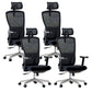 16" Wide Contemporary Wheels Breathable AirGrid Office Chair 4 Piece Set Clearhalo 'furn' 'furn_office_chair' 'Furniture' 'Office Chairs' 'Office Furniture' 'office_chair' 5892447