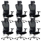16" Wide Contemporary Wheels Breathable AirGrid Office Chair 6 Piece Set Clearhalo 'furn' 'furn_office_chair' 'Furniture' 'Office Chairs' 'Office Furniture' 'office_chair' 5892449