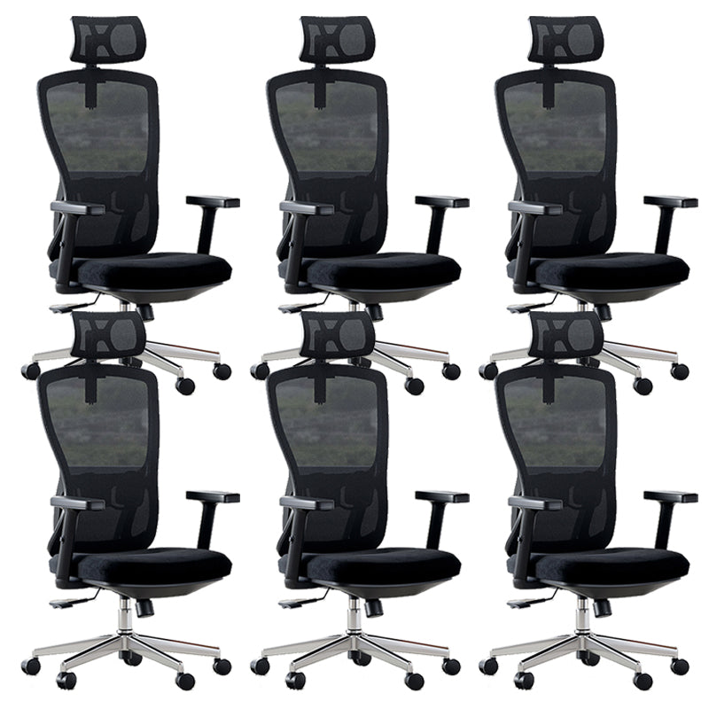 16" Wide Contemporary Wheels Breathable AirGrid Office Chair 6 Piece Set Clearhalo 'furn' 'furn_office_chair' 'Furniture' 'Office Chairs' 'Office Furniture' 'office_chair' 5892449