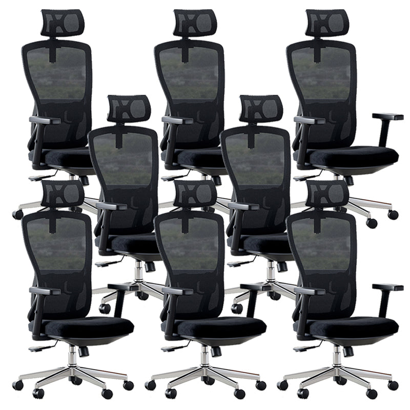 16" Wide Contemporary Wheels Breathable AirGrid Office Chair 8 Piece Set Clearhalo 'furn' 'furn_office_chair' 'Furniture' 'Office Chairs' 'Office Furniture' 'office_chair' 5892451