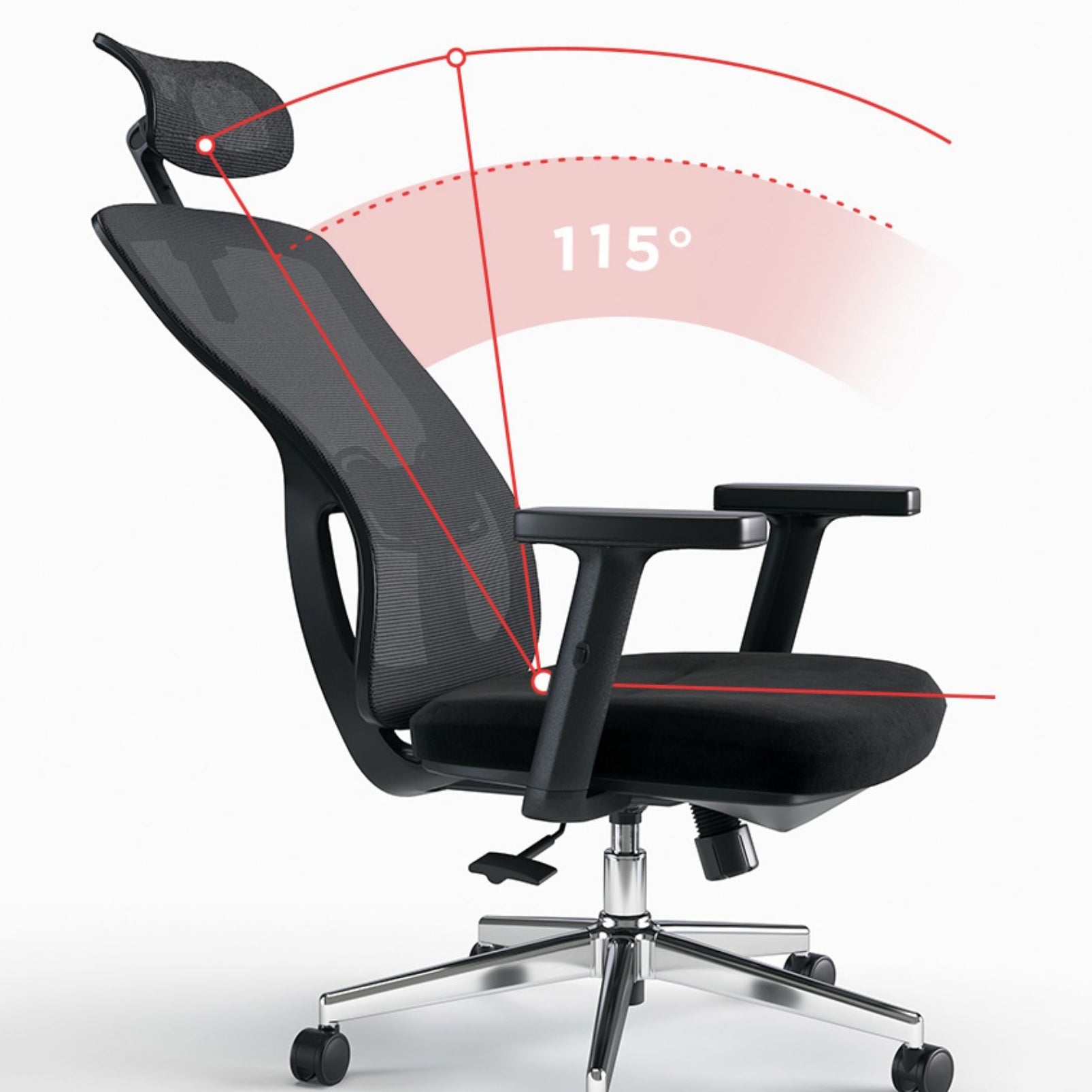 16" Wide Contemporary Wheels Breathable AirGrid Office Chair Clearhalo 'furn' 'furn_office_chair' 'Furniture' 'Office Chairs' 'Office Furniture' 'office_chair' 5892453