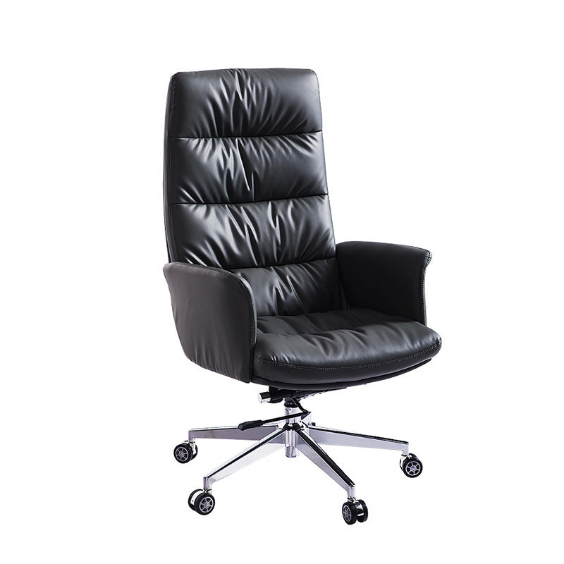 Modern Fixed Arms Desk Chair Height-adjustable Office Chair with Wheels Clearhalo 'furn' 'furn_office_chair' 'Furniture' 'Office Chairs' 'Office Furniture' 'office_chair' 5892475
