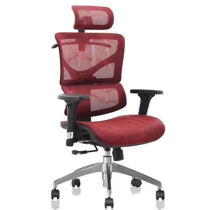 Contemporary Office Chair Ergonomic Adjustable High Back Desk Chair Red 1 Piece Without Footrest Clearhalo 'furn' 'furn_office_chair' 'Furniture' 'Office Chairs' 'Office Furniture' 'office_chair' 5892501