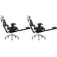Contemporary Office Chair Ergonomic Adjustable High Back Desk Chair Black 2 Piece Set With Footrest Clearhalo 'furn' 'furn_office_chair' 'Furniture' 'Office Chairs' 'Office Furniture' 'office_chair' 5892510