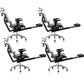 Contemporary Office Chair Ergonomic Adjustable High Back Desk Chair Grey 4 Piece Set With Footrest Clearhalo 'furn' 'furn_office_chair' 'Furniture' 'Office Chairs' 'Office Furniture' 'office_chair' 5892521