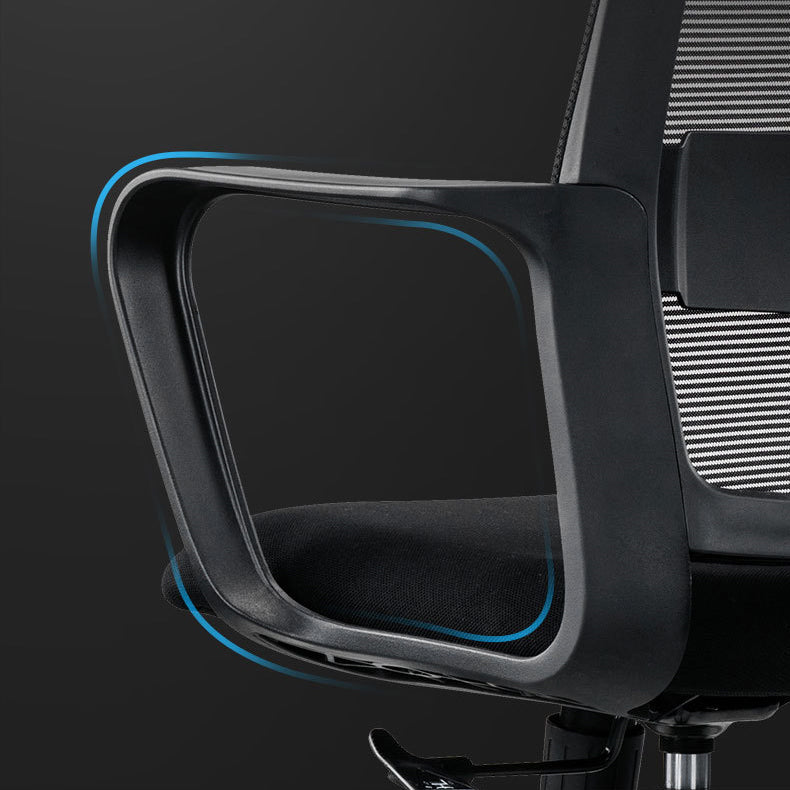 Contemporary Arm Chair Fixed Arms Adjustable Seat Height Office Chair Clearhalo 'furn' 'furn_office_chair' 'Furniture' 'Office Chairs' 'Office Furniture' 'office_chair' 5892536