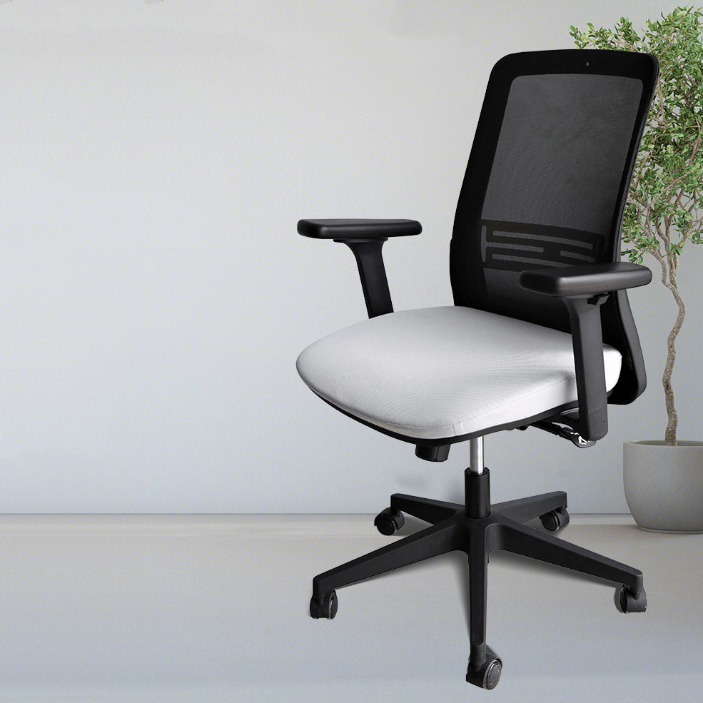 Contemporary Arm Chair Adjustable Seat Height Swivel Office Chair Clearhalo 'furn' 'furn_office_chair' 'Furniture' 'Office Chairs' 'Office Furniture' 'office_chair' 5892561