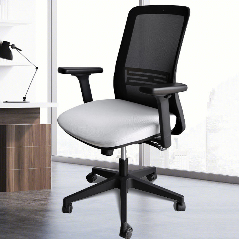 Contemporary Arm Chair Adjustable Seat Height Swivel Office Chair Clearhalo 'furn' 'furn_office_chair' 'Furniture' 'Office Chairs' 'Office Furniture' 'office_chair' 5892566