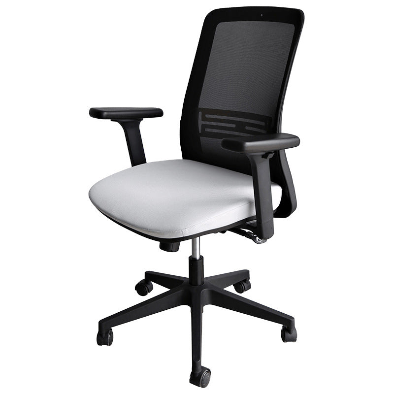 Contemporary Arm Chair Adjustable Seat Height Swivel Office Chair Clearhalo 'furn' 'furn_office_chair' 'Furniture' 'Office Chairs' 'Office Furniture' 'office_chair' 5892568