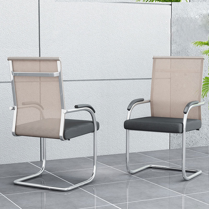 Modern & Contemporary Microfiber Chair Desk Chair Mid-Back Office Chair Clearhalo 'furn' 'furn_office_chair' 'Furniture' 'Office Chairs' 'Office Furniture' 'office_chair' 5892582