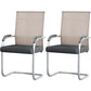 Modern & Contemporary Microfiber Chair Desk Chair Mid-Back Office Chair 2 Piece Set Beige Clearhalo 'furn' 'furn_office_chair' 'Furniture' 'Office Chairs' 'Office Furniture' 'office_chair' 5892589