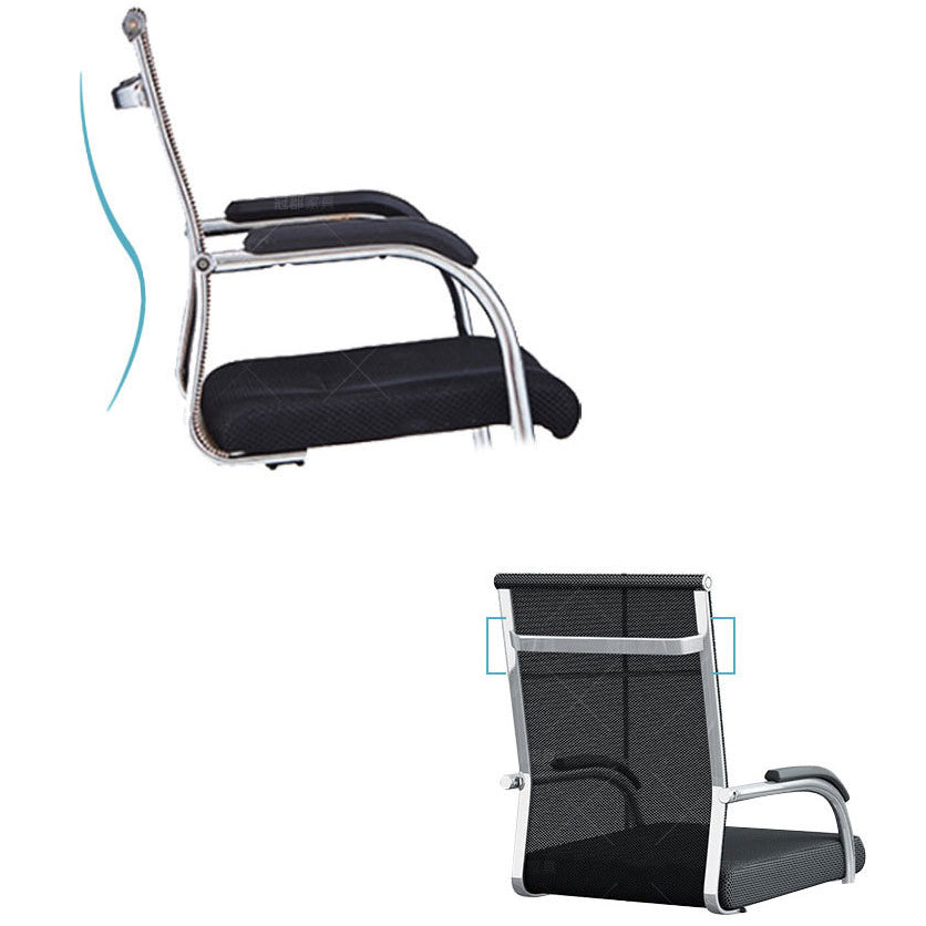 Modern & Contemporary Microfiber Chair Desk Chair Mid-Back Office Chair Clearhalo 'furn' 'furn_office_chair' 'Furniture' 'Office Chairs' 'Office Furniture' 'office_chair' 5892590