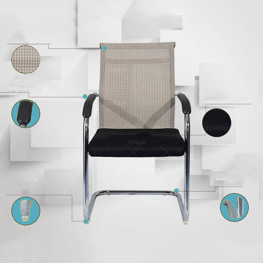 Modern & Contemporary Microfiber Chair Desk Chair Mid-Back Office Chair Clearhalo 'furn' 'furn_office_chair' 'Furniture' 'Office Chairs' 'Office Furniture' 'office_chair' 5892592