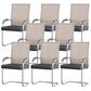 Modern & Contemporary Microfiber Chair Desk Chair Mid-Back Office Chair 8 Piece Set Beige Clearhalo 'furn' 'furn_office_chair' 'Furniture' 'Office Chairs' 'Office Furniture' 'office_chair' 5892595