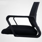Modern & Contemporary Mid-Back Chair Black Desk Chair Microfiber Office Chair Clearhalo 'furn' 'furn_office_chair' 'Furniture' 'Office Chairs' 'Office Furniture' 'office_chair' 5892627