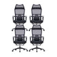 Contemporary Desk Chair Breathable AirGrid Mid-Back Office Chair 4 Piece Set Clearhalo 'furn' 'furn_office_chair' 'Furniture' 'Office Chairs' 'Office Furniture' 'office_chair' 5892635