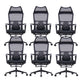 Contemporary Desk Chair Breathable AirGrid Mid-Back Office Chair 6 Piece Set Clearhalo 'furn' 'furn_office_chair' 'Furniture' 'Office Chairs' 'Office Furniture' 'office_chair' 5892637