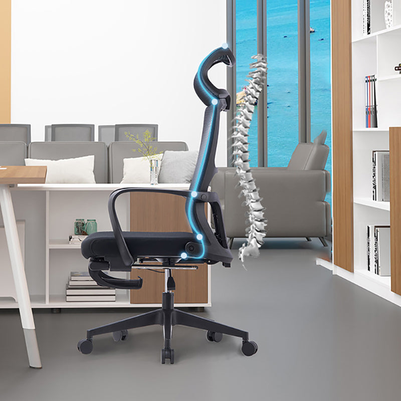 Contemporary Desk Chair Breathable AirGrid Mid-Back Office Chair Clearhalo 'furn' 'furn_office_chair' 'Furniture' 'Office Chairs' 'Office Furniture' 'office_chair' 5892642