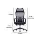 Contemporary Desk Chair Breathable AirGrid Mid-Back Office Chair Clearhalo 'furn' 'furn_office_chair' 'Furniture' 'Office Chairs' 'Office Furniture' 'office_chair' 5892646