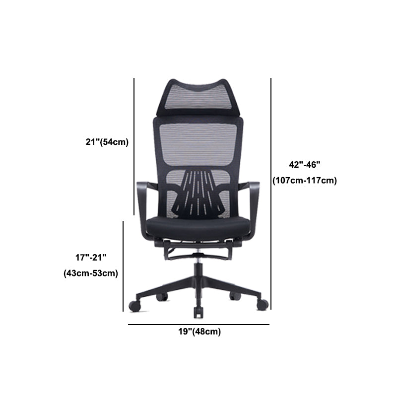 Contemporary Desk Chair Breathable AirGrid Mid-Back Office Chair Clearhalo 'furn' 'furn_office_chair' 'Furniture' 'Office Chairs' 'Office Furniture' 'office_chair' 5892646