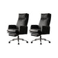 Silla moderna de gerente de brazos fijos Silla ajustable en altura con ruedas