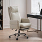 Silla moderna de gerente de brazos fijos Silla ajustable en altura con ruedas