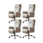 Silla moderna de gerente de brazos fijos Silla ajustable en altura con ruedas