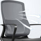 Contemporary Wheels Office Chair Microfiber Black Task Mid-Back Chair Clearhalo 'furn' 'furn_office_chair' 'Furniture' 'Office Chairs' 'Office Furniture' 'office_chair' 5892695