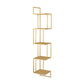 5 scaffali moderni libreria in metallo moderno scaffale a parete montato per soggiorno, 48 "h x 8.5" w