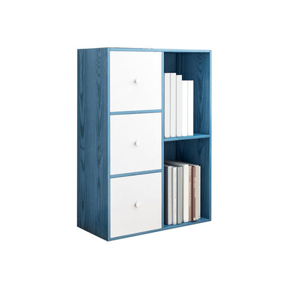 Pavimento moderno libro shlef con porte chiuse indietro da 9,45 "W in legno per soggiorno
