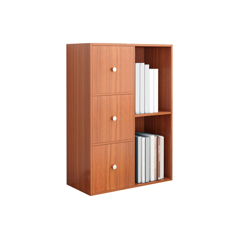 Pavimento moderno libro shlef con porte chiuse indietro da 9,45 "W in legno per soggiorno