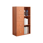 Pavimento moderno libro shlef con porte chiuse indietro da 9,45 "W in legno per soggiorno