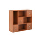 Pavimento moderno libro shlef con porte chiuse indietro da 9,45 "W in legno per soggiorno