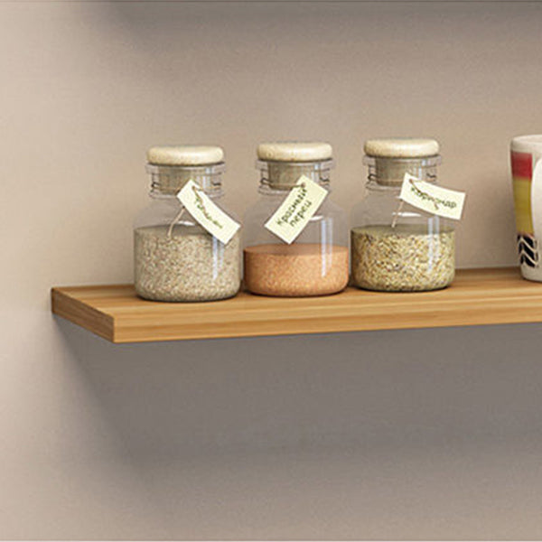 Zwevende moderne boekenkast horizontale matte afwerking hout open kast voor woonkamer