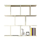 Modern Wall Mounted Shelf Bookcase Horizontal Engineered Wood Bookshelf