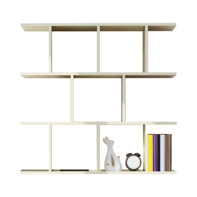 Modern Wall Mounted Shelf Bookcase Horizontal Engineered Wood Bookshelf