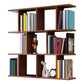 Modern Wall Mounted Shelf Bookcase Horizontal Engineered Wood Bookshelf