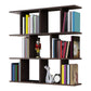 Modern Wall Mounted Shelf Bookcase Horizontal Engineered Wood Bookshelf