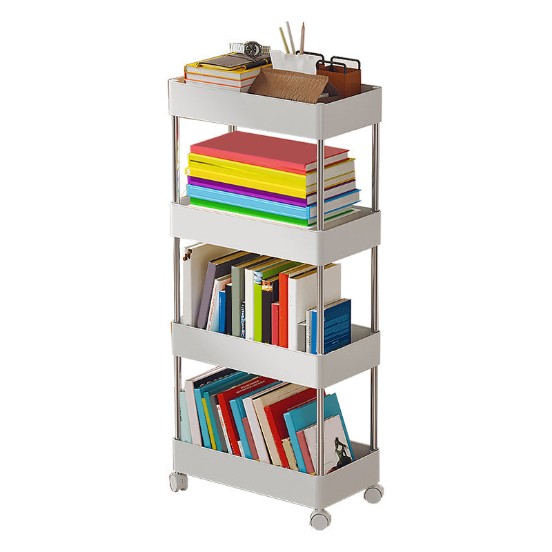 Modernes plastisches Bücherregal White Etagere vertikal offenes Regal Bücherregal