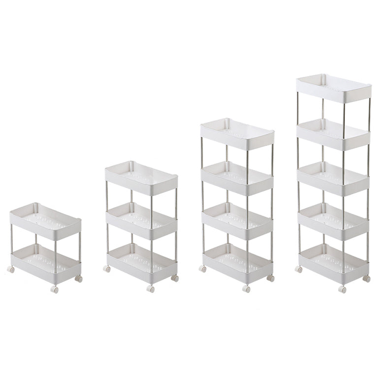 Modernes plastisches Bücherregal White Etagere vertikal offenes Regal Bücherregal