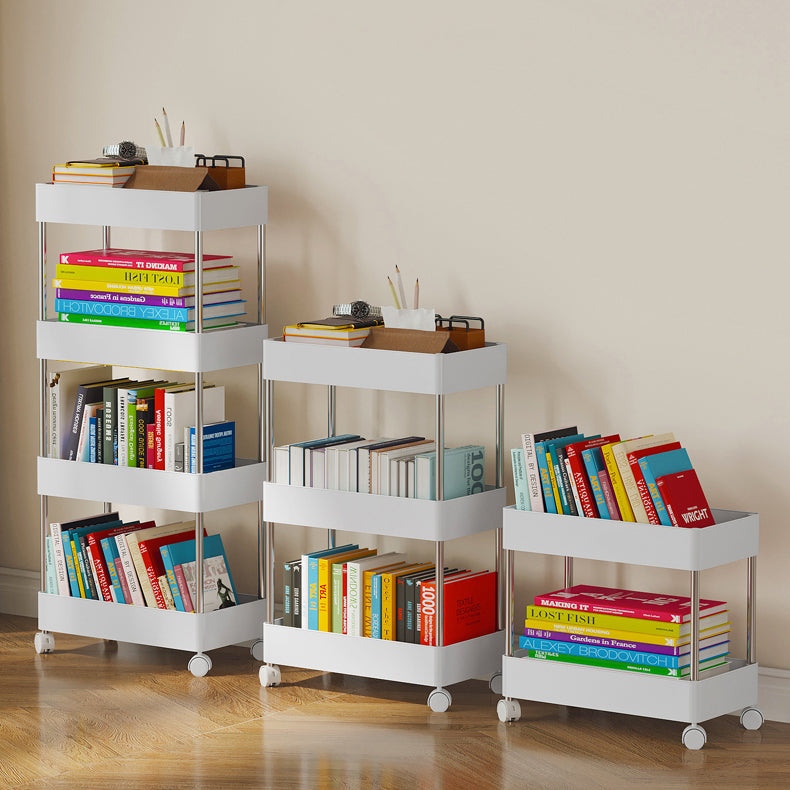 Modernes plastisches Bücherregal White Etagere vertikal offenes Regal Bücherregal