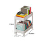 Modernes plastisches Bücherregal White Etagere vertikal offenes Regal Bücherregal