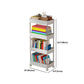 Modernes plastisches Bücherregal White Etagere vertikal offenes Regal Bücherregal