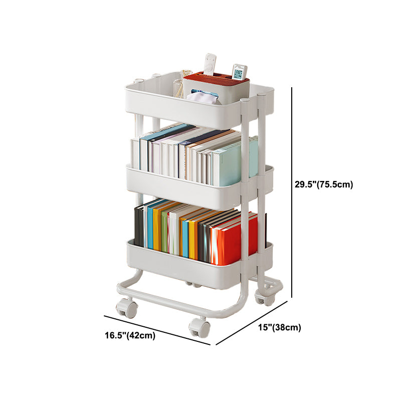Modernes plastisches Bücherregal White Etagere vertikal offenes Regal Bücherregal