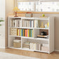 Modern Wood Horizontal Book Shelf Closed Back Shelf Bookcase