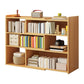Modern Wood Horizontal Book Shelf Closed Back Shelf Bookcase
